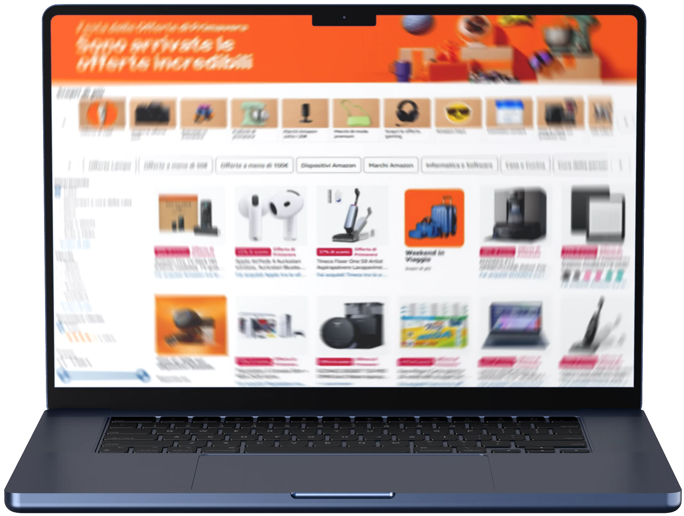 Mockup piattaforma e-commerce